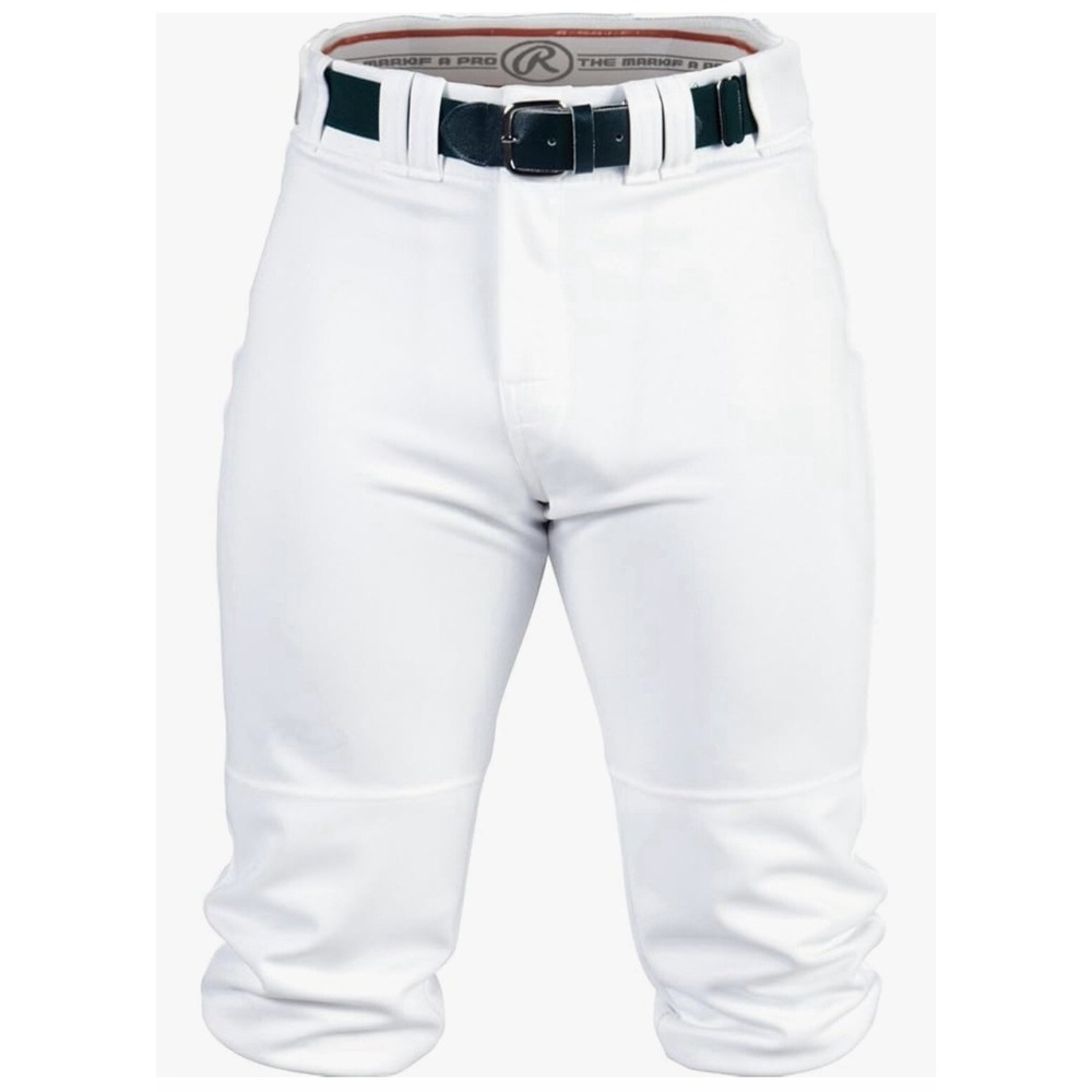 Rawlings Mens XL White Baseball Knickers Pro-Dri Athletic Pants AMABP150K NEW